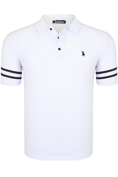 Dewberry Erkek Kol Şerit Detaylı T-Shirt Pamuklu Basic Günlük Şık Rahat Model