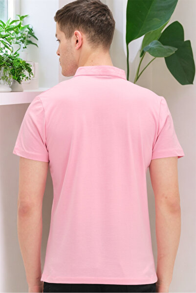 Dewberry T8560 DEWBERRY T-SHIRT-DARK PINK