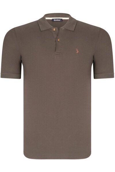 Dewberry Tricou cu gât polo pentru bărbați, din bumbac, de bază, zilnic, eleg...