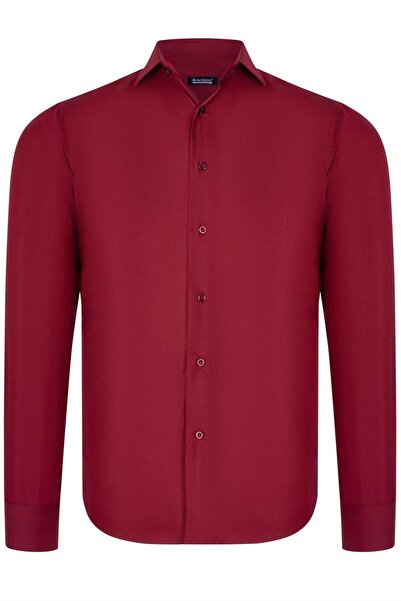 Dewberry Men's Long Sleeve Classic Collar Casual Office Stylish Basic Shirt