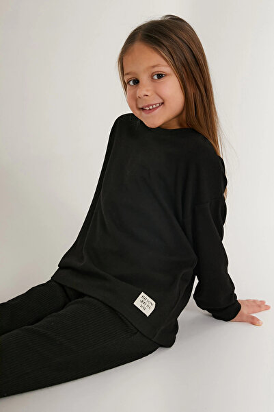 Rolypoly Black Girl's Long Sleeve Pajama Set