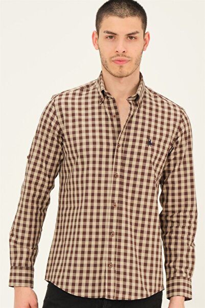 Dewberry G756 Men's Shirt-Brown