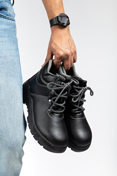 e&e Mekap 073 R O1 Hafif 48 No İş Botu Sağlam Hakiki Deri Suya Karşı Dayanıkl...