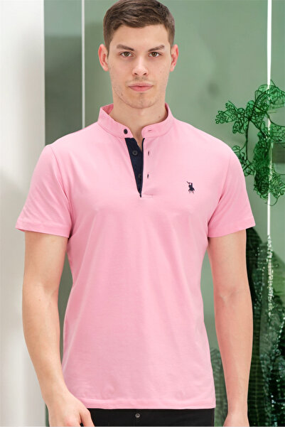 Dewberry T8560 DEWBERRY T-SHIRT-DARK PINK