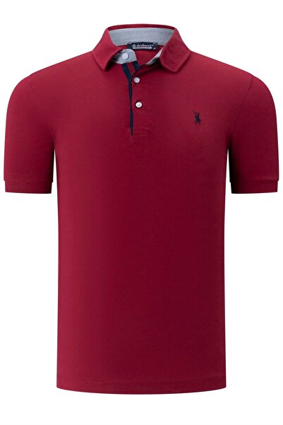 Dewberry Erkek Penye Polo Yaka Tişört Pamuklu Basic Günlük Şık Rahat Model