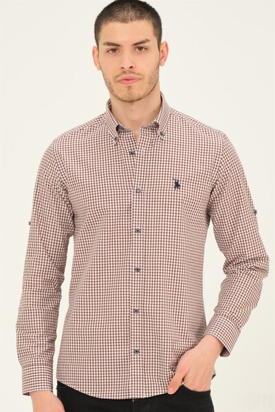 Dewberry G752 Men's Shirt-Brown