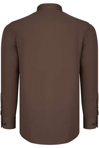 Dewberry G726 DEWBERRY MEN'S SHIRT-BROWN