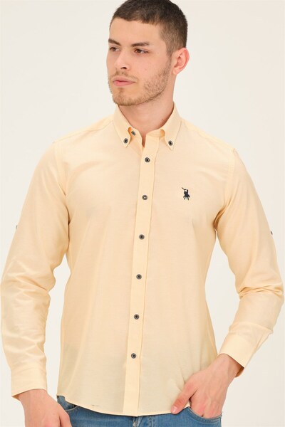 Dewberry G770 Men's Shirt-Yellow
