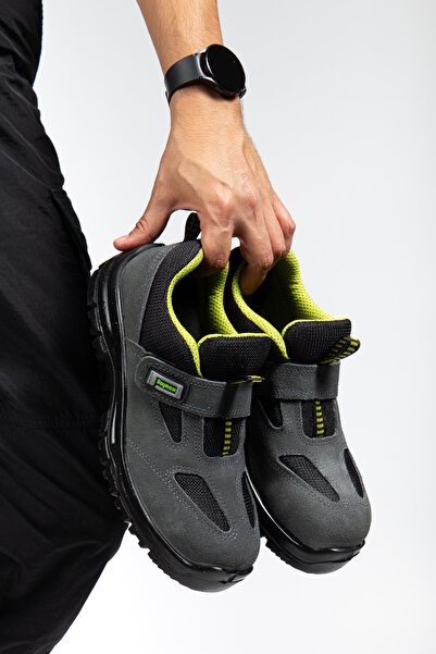 e&e Baymax S-01 S1 P Deri Çelik Burun+Taban Korumalı İş Ayakkabısı Yazlık İnş...