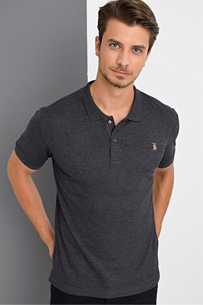 Dewberry T8561 Men's T-Shirt-Dark Anthracite