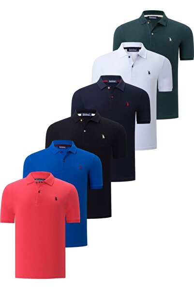 Dewberry ΣΕΤ 6 ΤΕΜΑΧΙΩΝ T8561 DEWBERRY ΑΝΔΡΙΚΟ T-SHIRT-ΜΑΥΡΟ-ΛΕΥΚΟ-ΝΑΥΤΙΚΟ ΜΠ...
