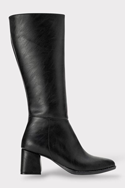 Liger Жіночі чоботи на підборах ЧОРНІ