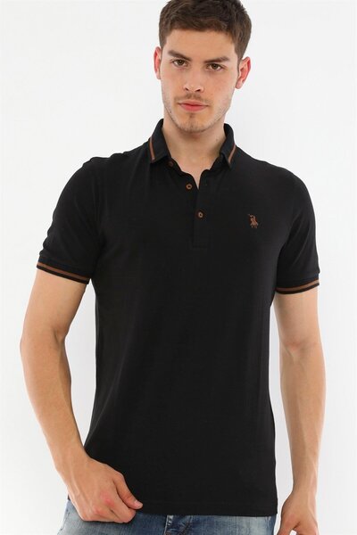 Dewberry Erkek Polo Yaka T-Shirt Pamuklu Basic Günlük Spor Şık Rahat Model