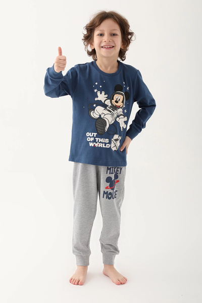 Mickey Mouse ERKEK ÇOCUK İKİLİ TAKIM - KOYU İNDİGO