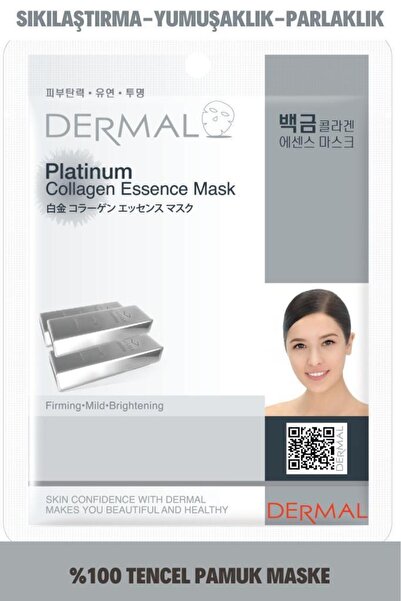 Dermal Sıkılaştırıcı, Aydınlatıcı, Yumuşatıcı Platinum Kollajen Maske 23 Gr