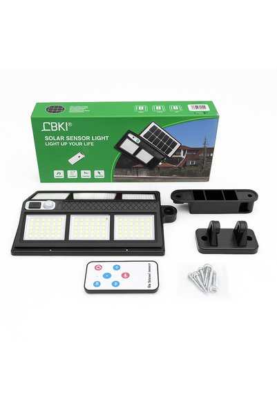 ATLT 260 LEDLİ 750w SOLAR UZAKTAN KUMANDALI SENSÖRLÜ BAHÇE SOKAK AYDINLATMA