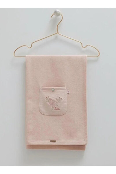 Caramell بطانية إنسيبيبي سوفت ستايل الممتازة من القطن بتفاصيل زهور للفتيات الصغيرات 90×90