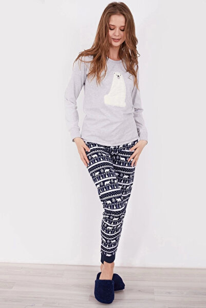 Arnetta Polar Bear Grimelange Women's Long Sleeve Pajama Set