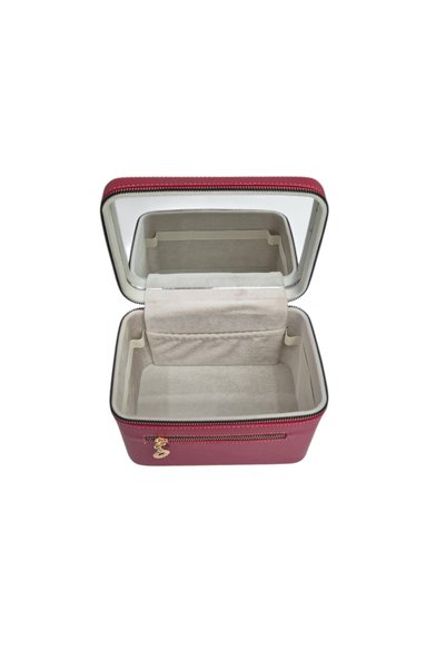 Moda fiesta Mirrored Makeup Travel Care Bag Red 21*14*14