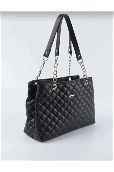 MAC&MOS Women's Black Chain Strap Hand and Shoulder Bag