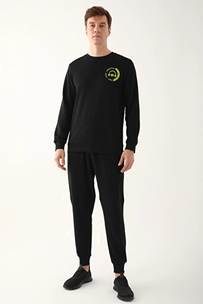 Rolypoly Σετ ανδρικές μαύρες φόρμες Music