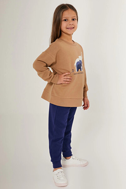 Rolypoly Never Let Go Your Dreams Καφέ Σετ φόρμας για κορίτσια