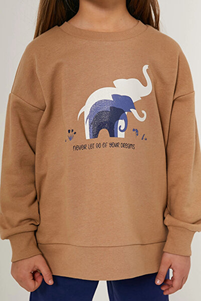 Rolypoly Never Let Go Your Dreams Καφέ Σετ φόρμας για κορίτσια