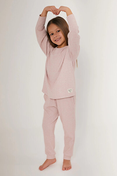 Rolypoly Girl's Pink Long Sleeve Pajama Set