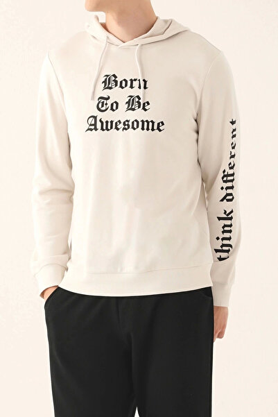 Arnetta Ecru Men's Long Sleeve Tracksuit Set