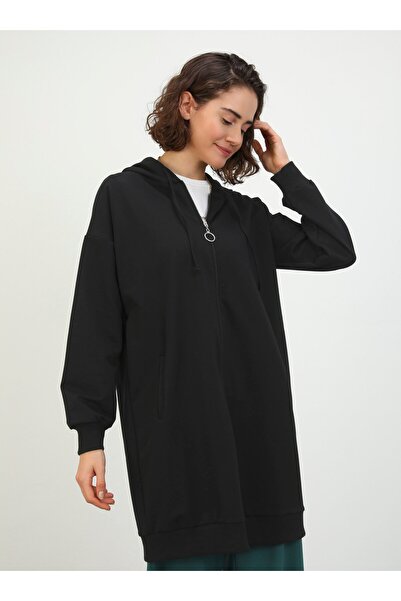 Benin Zippered Hooded Sweatshirt - Black - Benin