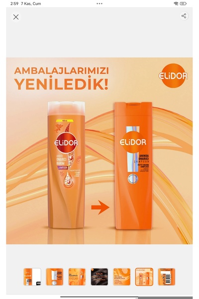 Elidor Şampuan Onarıcı Bakım 325 Ml