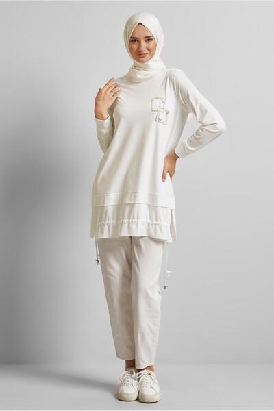 Alvina Shiring Detail Trainers Tunic 45463