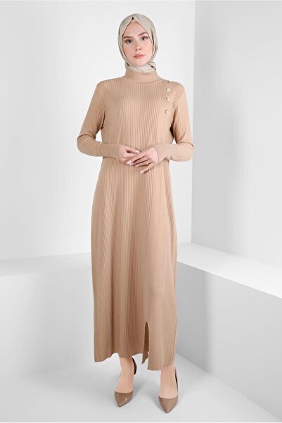 Alvina BUTTON DETAILED KNIT DRESS 44024