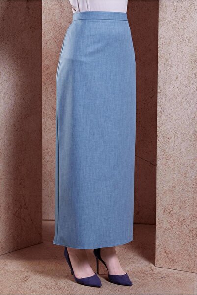 Alvina GİZLİ YIRTMAÇLI ETEK 60550