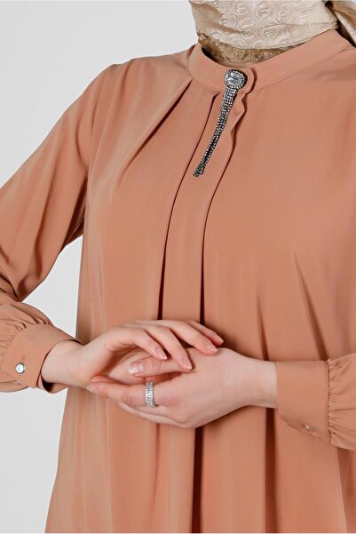 Alvina STONE DETAILED PLEATED TUNIC 43586