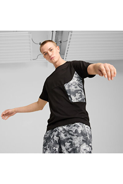 Puma Ανδρικό μπλουζάκι με στάμπα Tech Allover (628047-01)