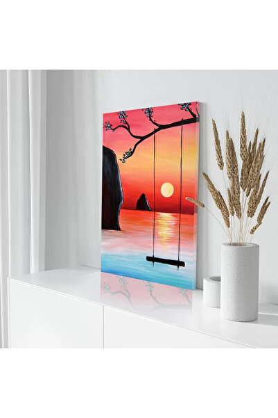 VOGLOO Pictură pe pânză Swing at Sunset