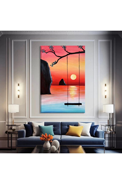 VOGLOO Pictură pe pânză Swing at Sunset