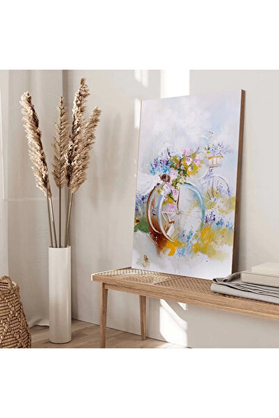 VOGLOO Flowers and Bicycle Canvas Print