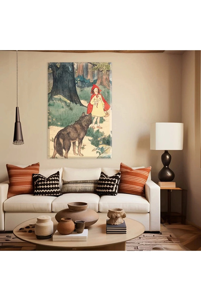 VOGLOO Πίνακας σε καμβά Κοκκινοσκουφίτσα