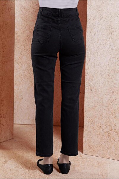 TRENDTESETTÜR Women's Gray (Smoked) Cotton Denim Pants t 2505