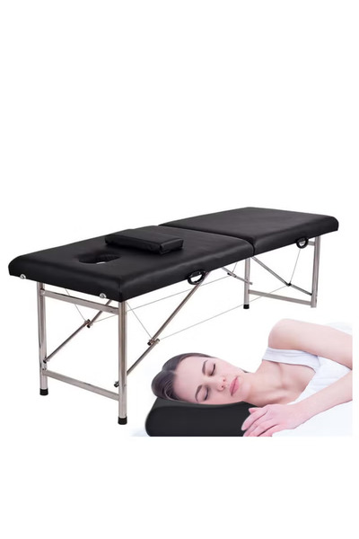 ZUIHAO Massage Table Portable 3 Folding Lightweight Height Adjustable Salon Spa Table with Carrying Case