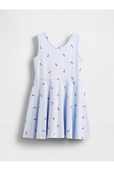 GAP Kız Bebek Açık Mavi Mix & Match Twirl Kolsuz Elbise