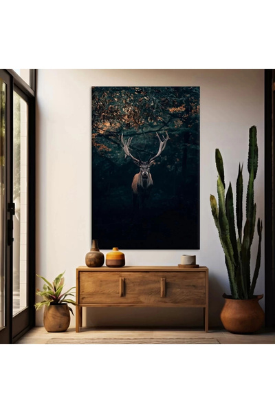 VOGLOO Deer in the Forest Canvas Painting