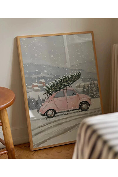 VOGLOO Çerçevesiz Poster Karlı Yol