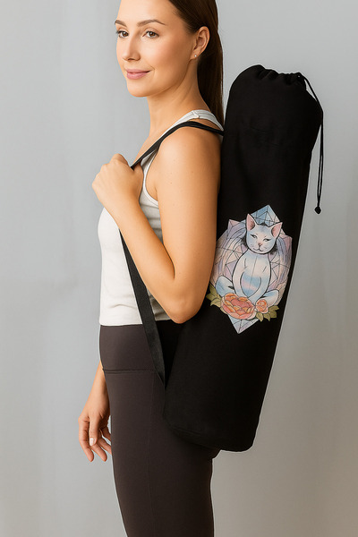 Attolya Mat carrying bag- Pilates- Yoga- Fitness mat- Sports bag- Mat bag - Drawstring