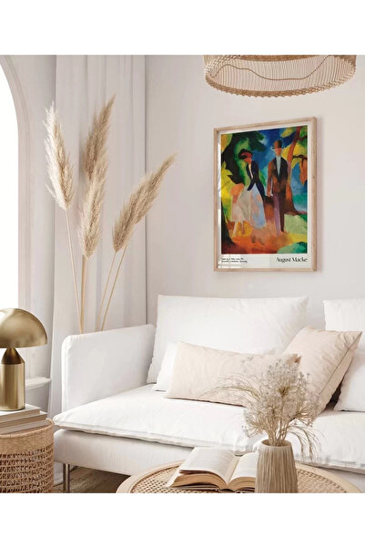 VOGLOO Αφίσα χωρίς πλαίσιο August Macke Άνθρωποι στη μπλε λίμνη