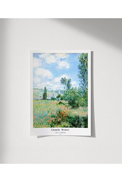 VOGLOO Çerçevesiz Poster Claude Monet Vétheuil