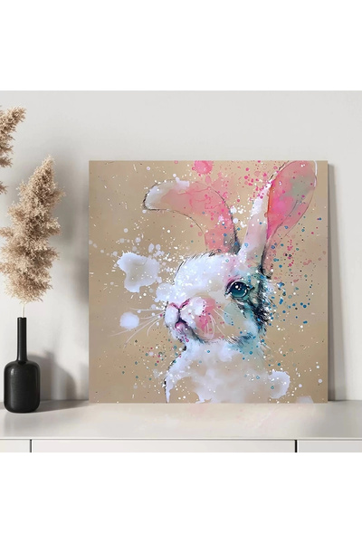 VOGLOO White Rabbit Canvas Print