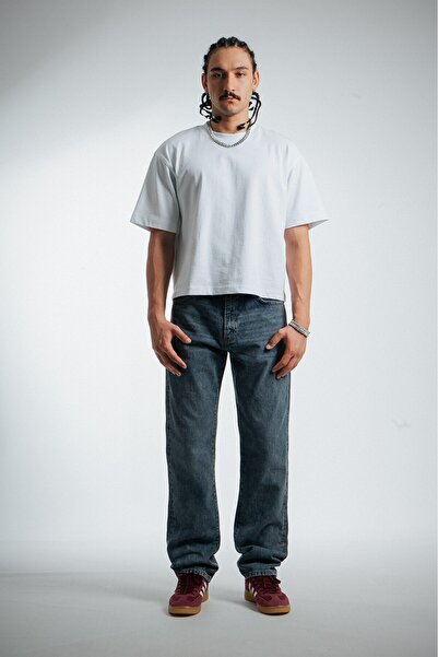 GRJ denim Blue Baggy Fit Men's Jean Pants Us4255Mvk